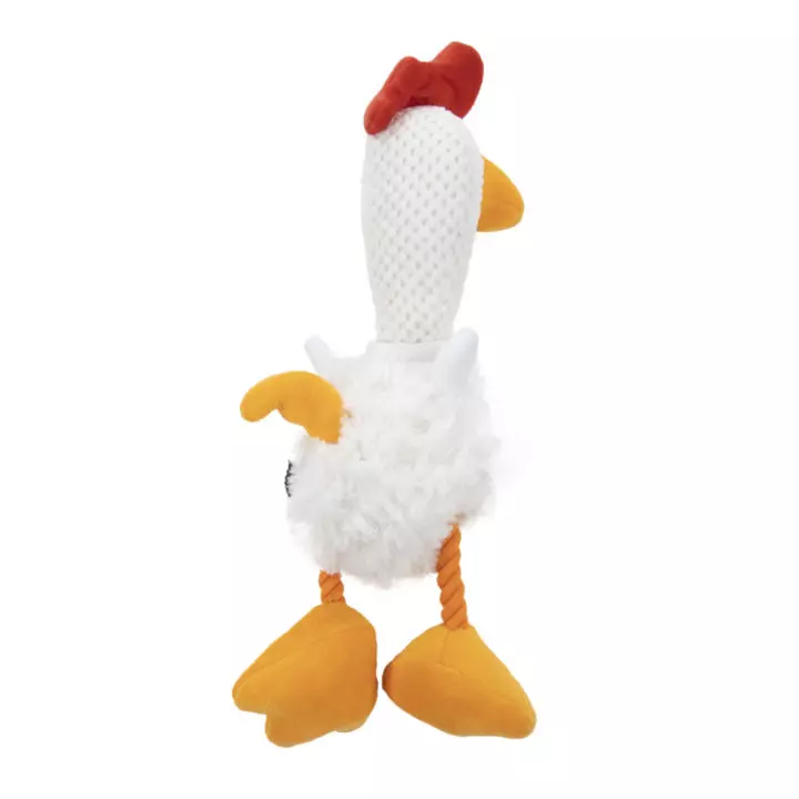 Squeaky Plush Dog Toys Puppy Chew Toys Durable Dog Toys For Small Medium  Large Dogs Interactive Novelty Reduce Separation Anxiety Chicken Shaped